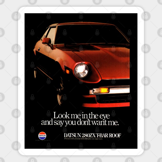 DATSUN 280 ZX - advert Magnet by Throwback Motors